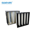 V Bank W-Type Combined HEPA Air Filter M6 F7 F8 F9 H10 H13 H14 for Air Conditioning and Ventilation System